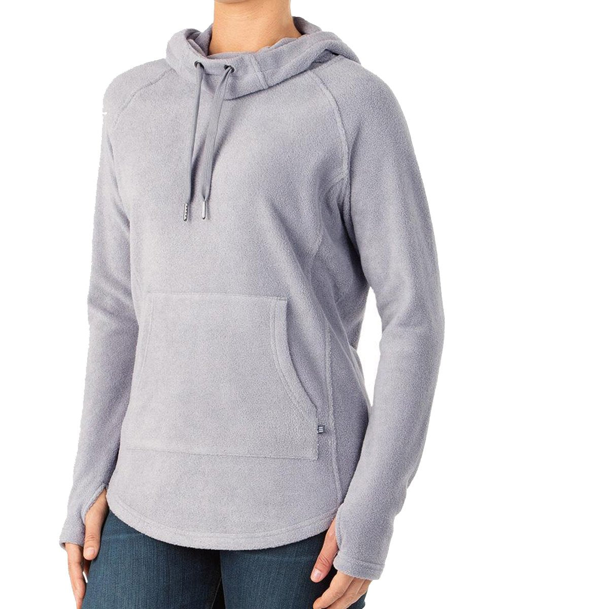 Free Fly Apparel Women&#39;s Bamboo Fleece Pullover Hoody Silver Stone