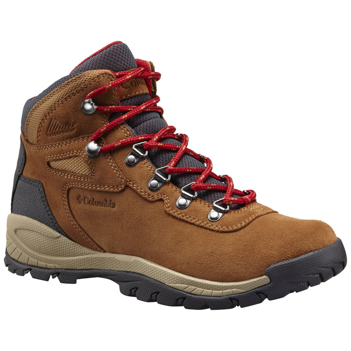 Columbia Women&#39;s Newton Ridge Plus Waterproof Amped Hiking Boot - Wide Elk Mountain Red