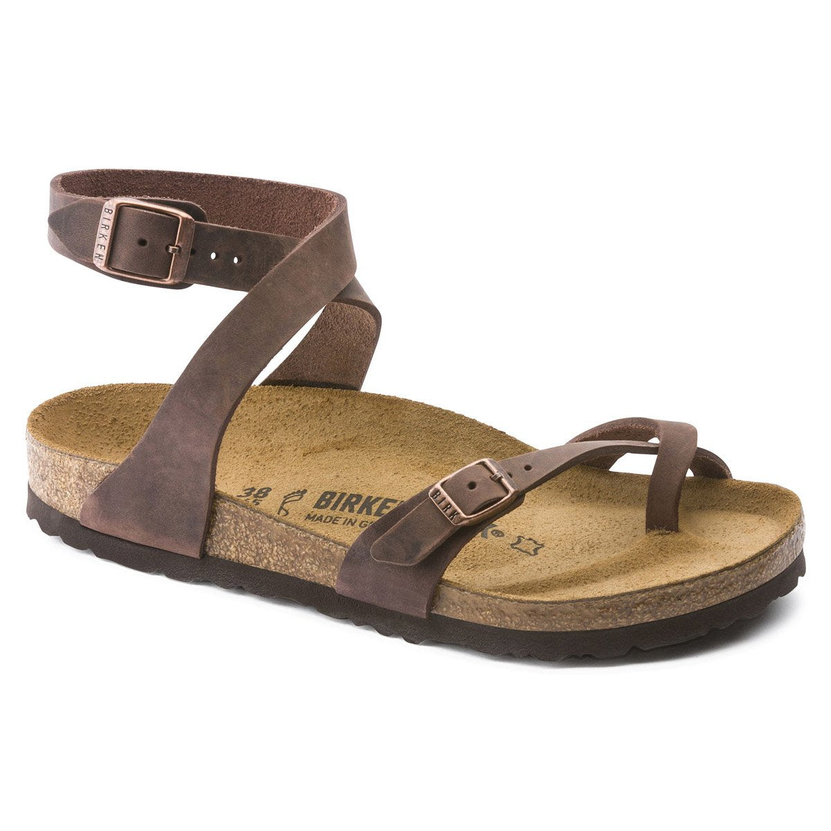 Birkenstock Women&#39;s Yara Oiled Leather Habana