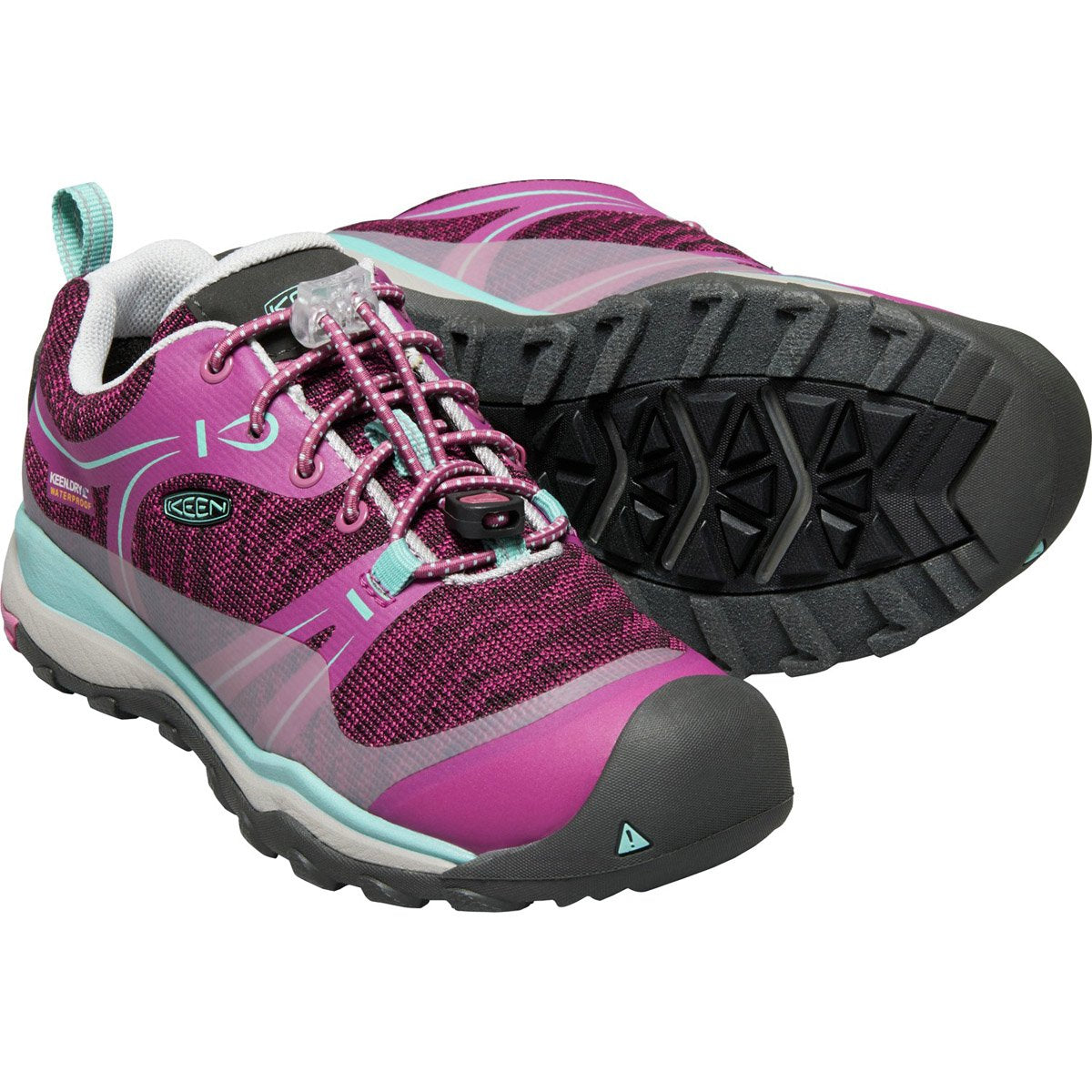 Keen Big Kids Terradora Waterproof Low Hiking Shoe Boysenberry Red Viole