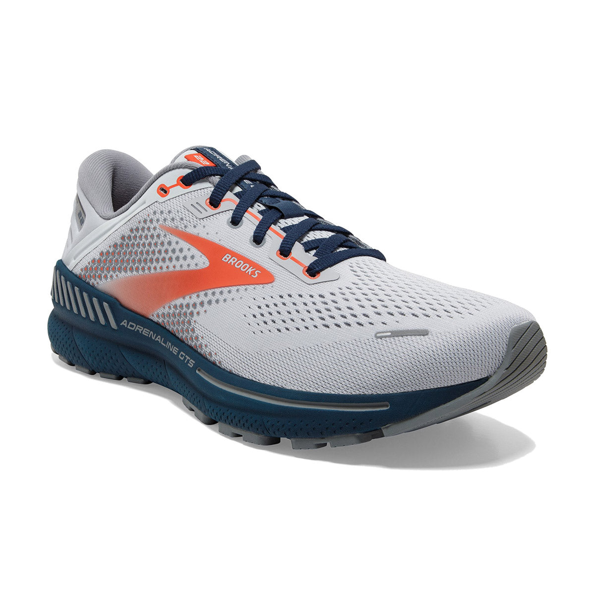 Brooks Men&#39;s Adrenaline GTS 22 Artic/Red/Titan