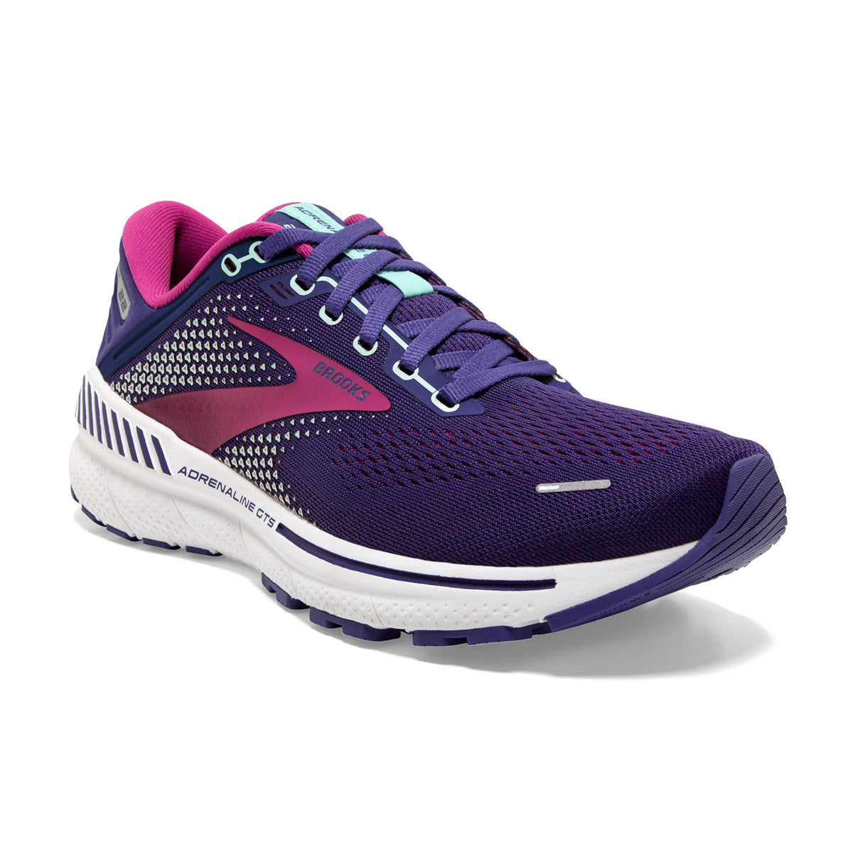 Brooks Women&#39;s Adrenaline GTS 22 Navy/Yucca/Pink