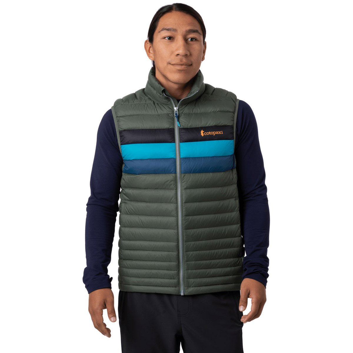 Cotopaxi Men&#39;s Fuego Down Vest pruce Stripes / S