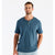 Free Fly Apparel Men's Bamboo Heritage Short Sleeve Henley Slate Blue