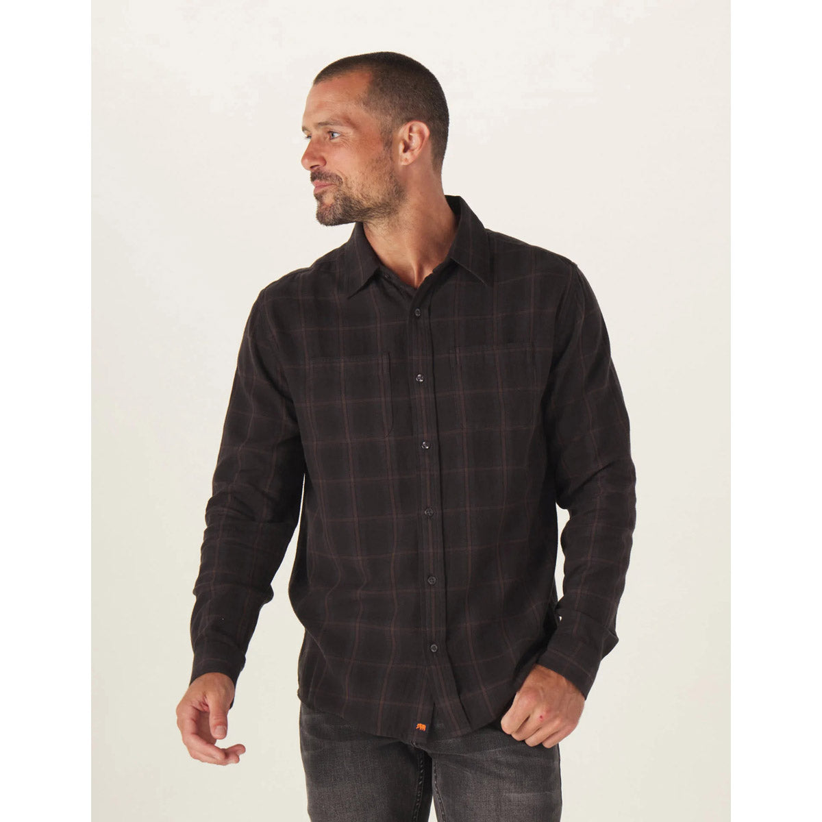 The Normal Brand Men's Jackson Button Up Shirt Shadow Check