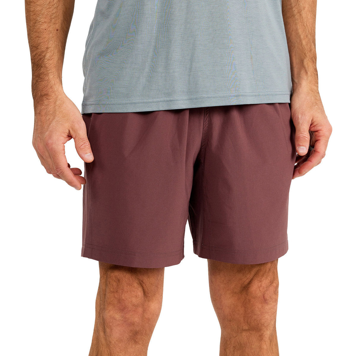 Free Fly Apparel Men&#39;s Lined Breeze Short - 7.5&quot; Garnet