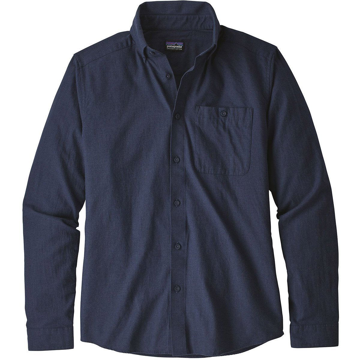 Patagonia Men&#39;s Long-Sleeved Vjosa River Pima Cotton Shirt Classic Navy