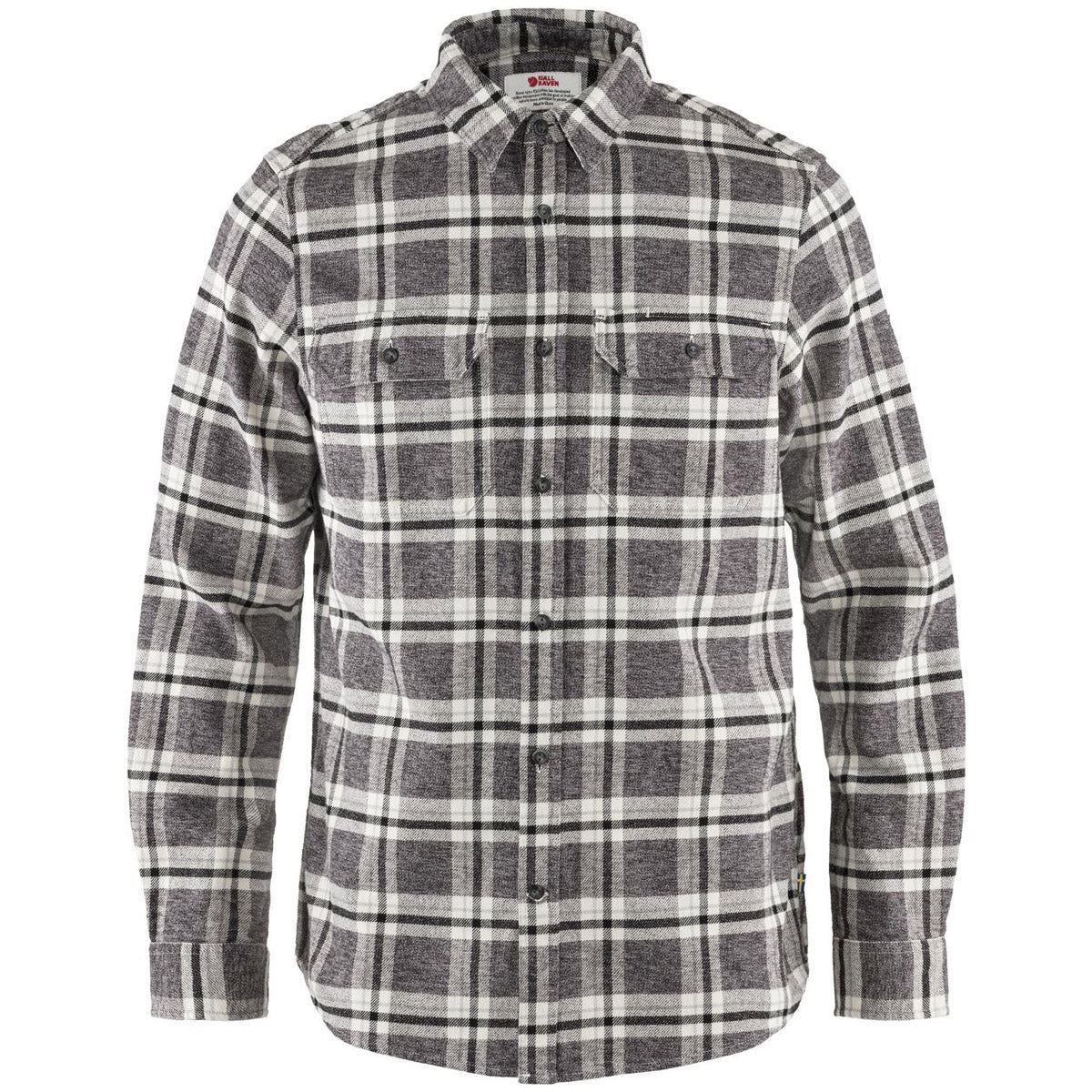 Fjallraven Men's Ovik Heavy Flannel Shirt Dark Grey
