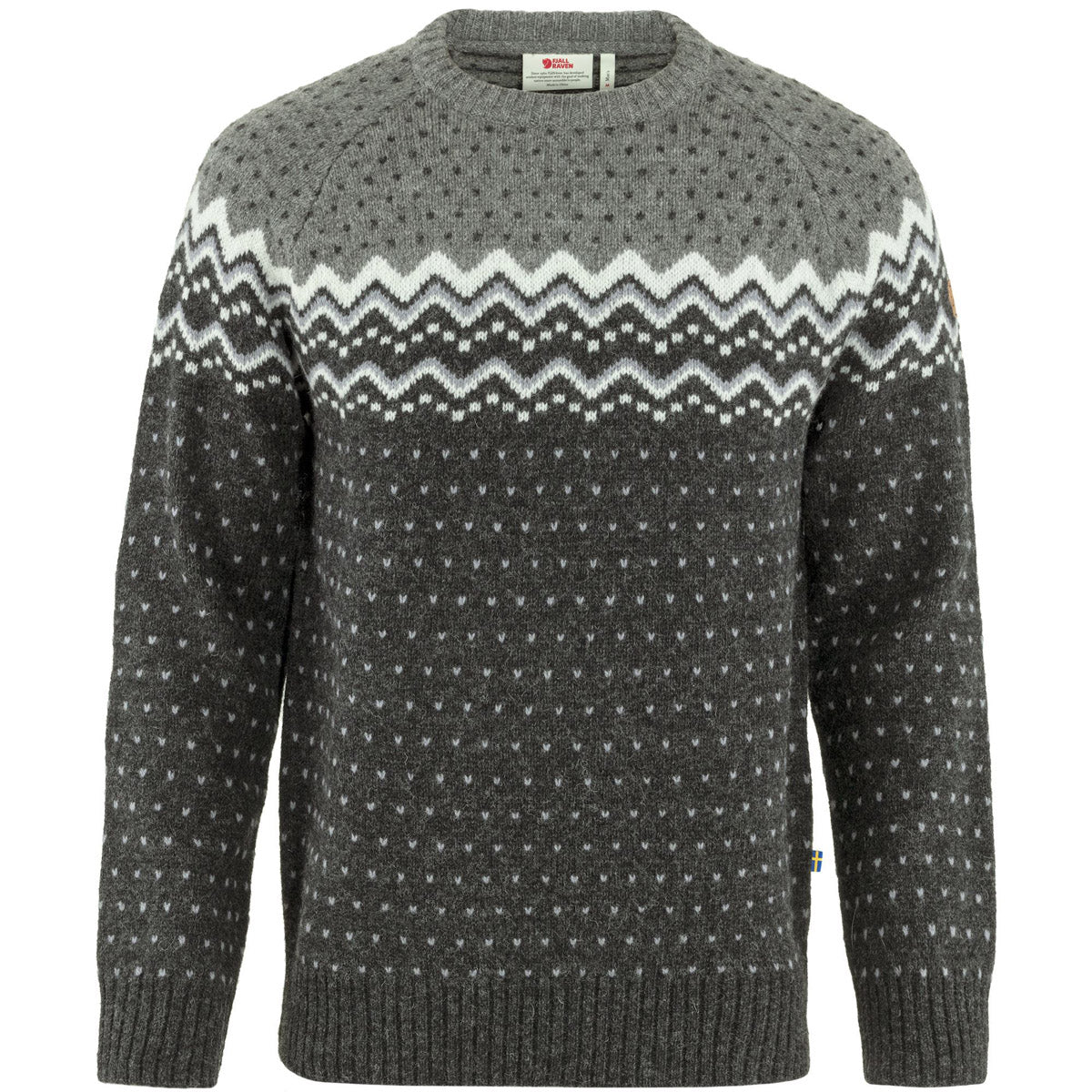 Fjallraven Men&#39;s Ovik Knit Sweater Dark Grey-Grey