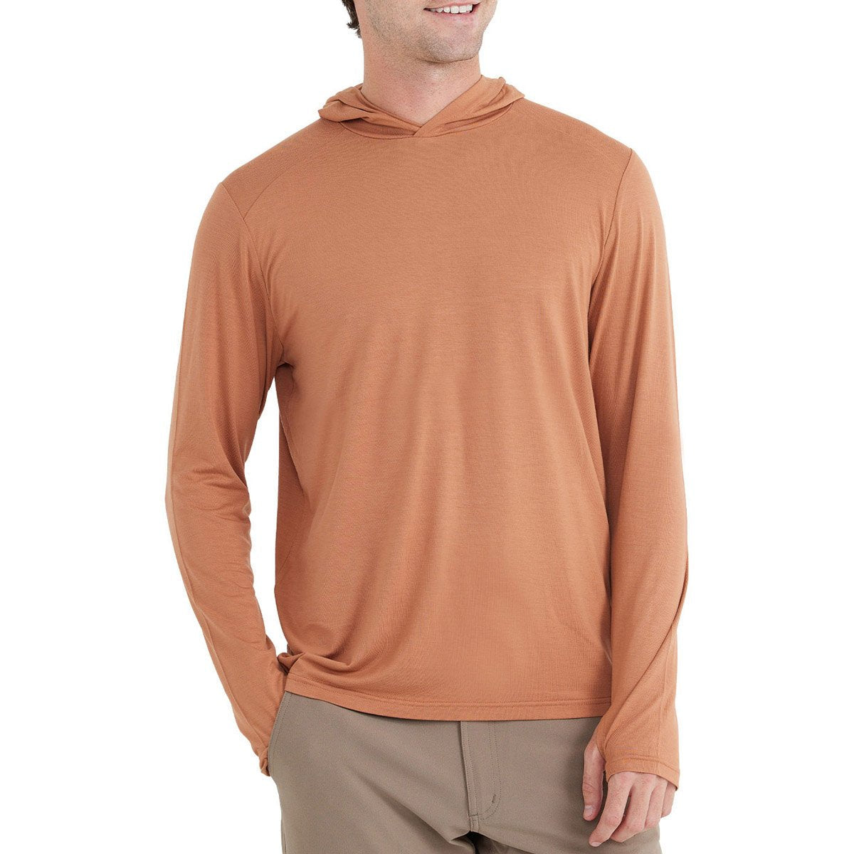 Free Fly Apparel Men&#39;s Bamboo Shade Hoodie Desert un / S