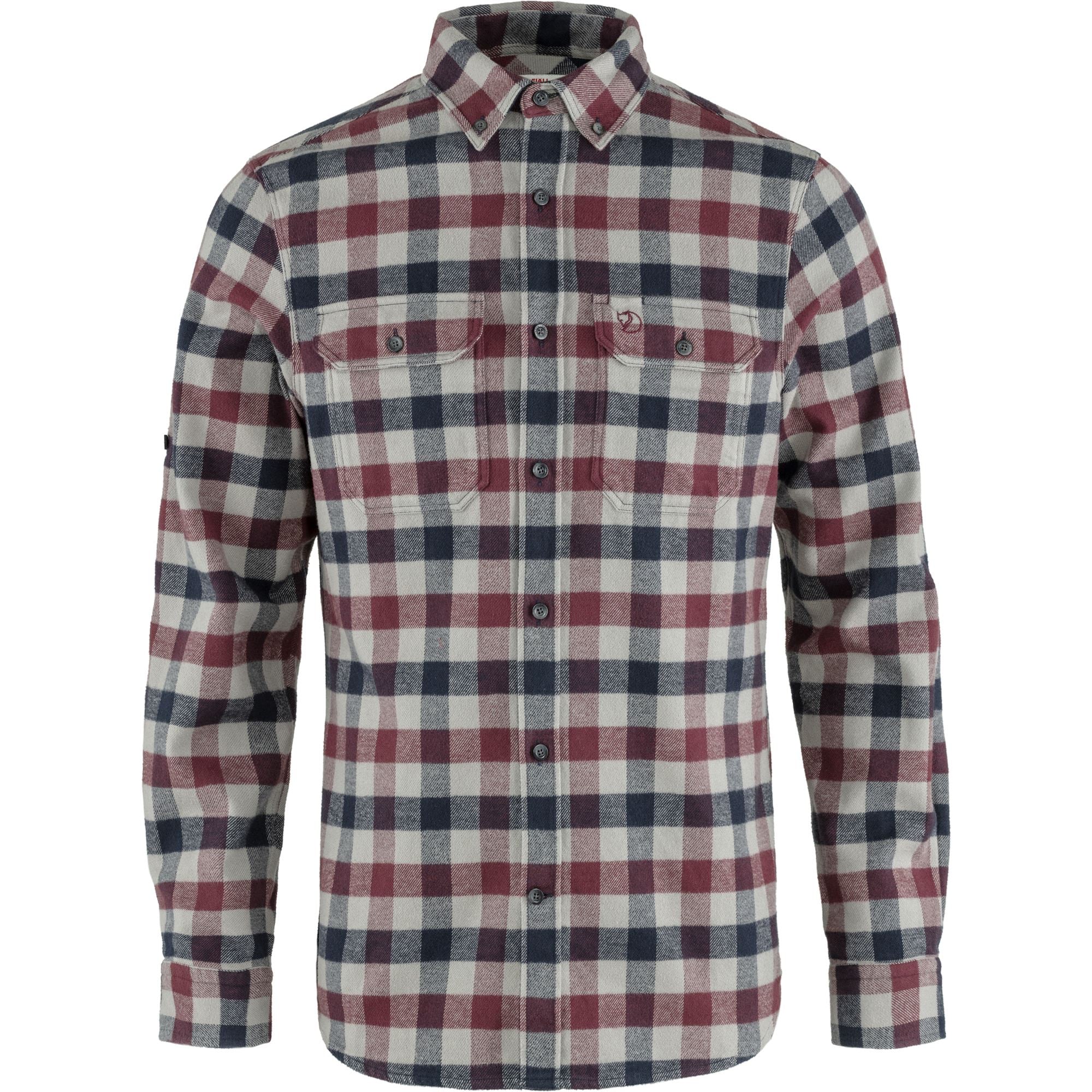 Fjallraven Men's Skog Shirt Dark Garnet/Fog