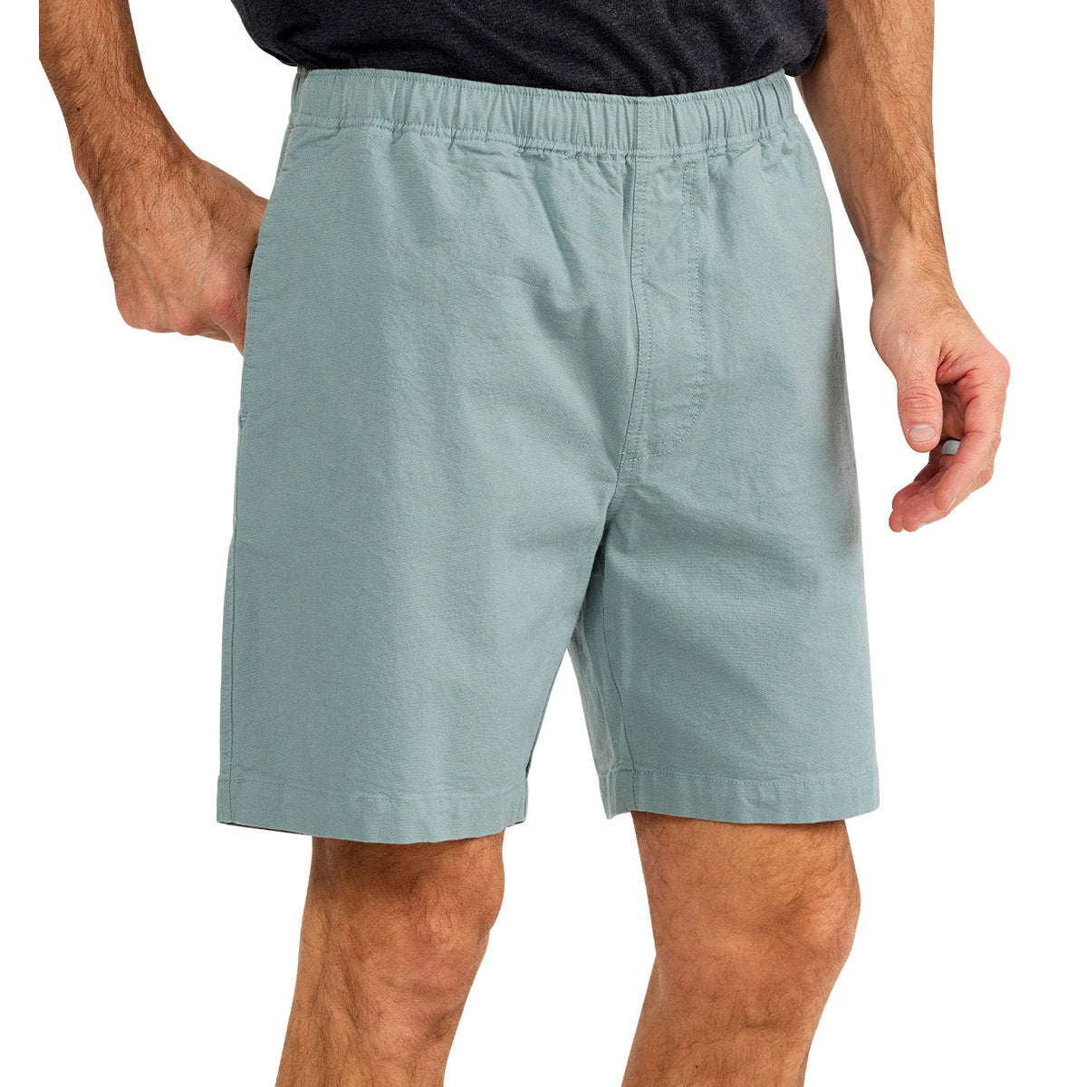 Free Fly Apparel Men's Stretch Canvas Short - 7" Shale Green