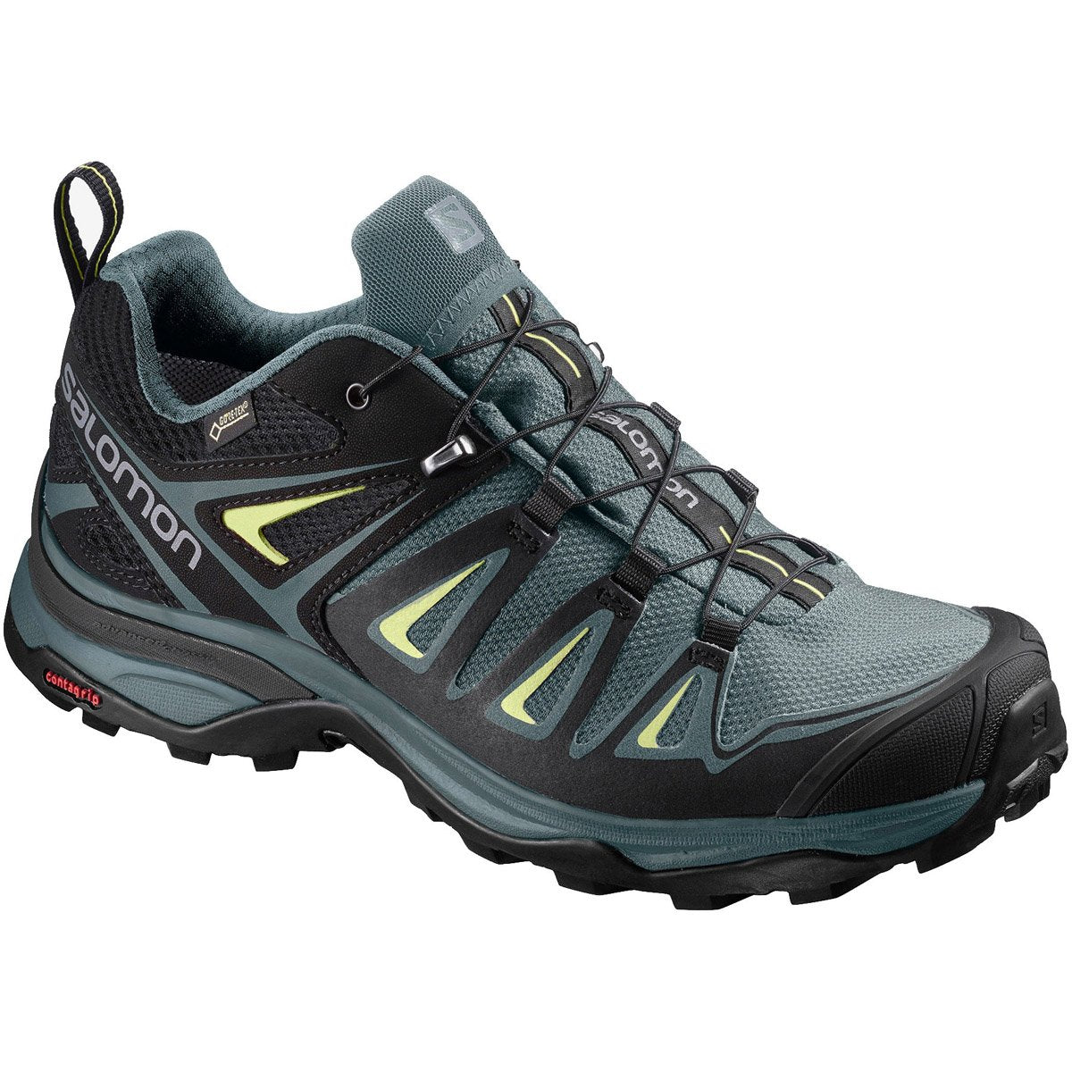 Salomon Women&#39;s X Ultra 3 GTX Artic / Darkest Spruce / Sunny Lime