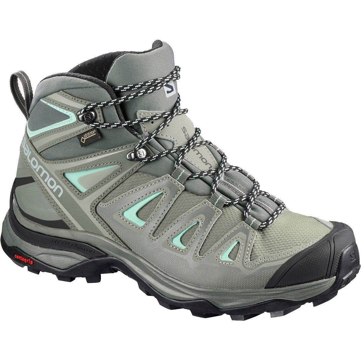 Salomon Women&#39;s X Ultra 3 Mid GTX Shadow / Castor Gray / Beach Glass